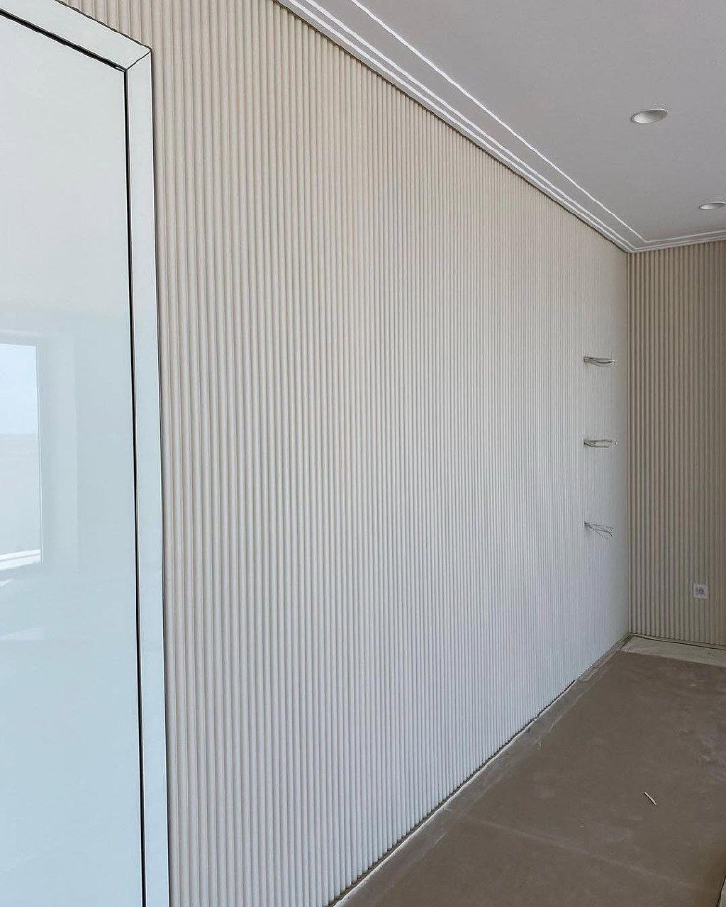 Painted Woodium wall panelling