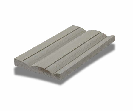 Pyramid profile in natural grey