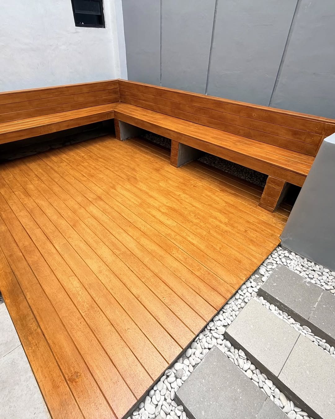 Woodium deck boards