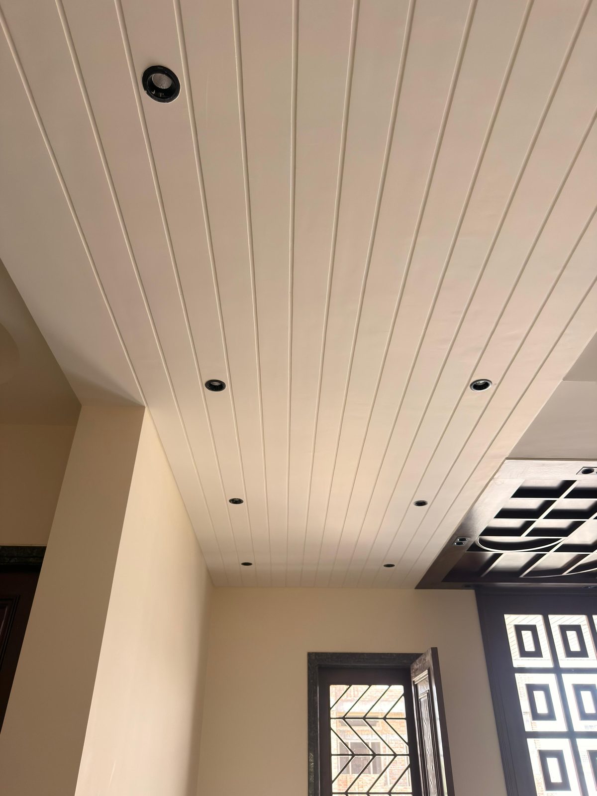 Painted Woodium panels in an interior