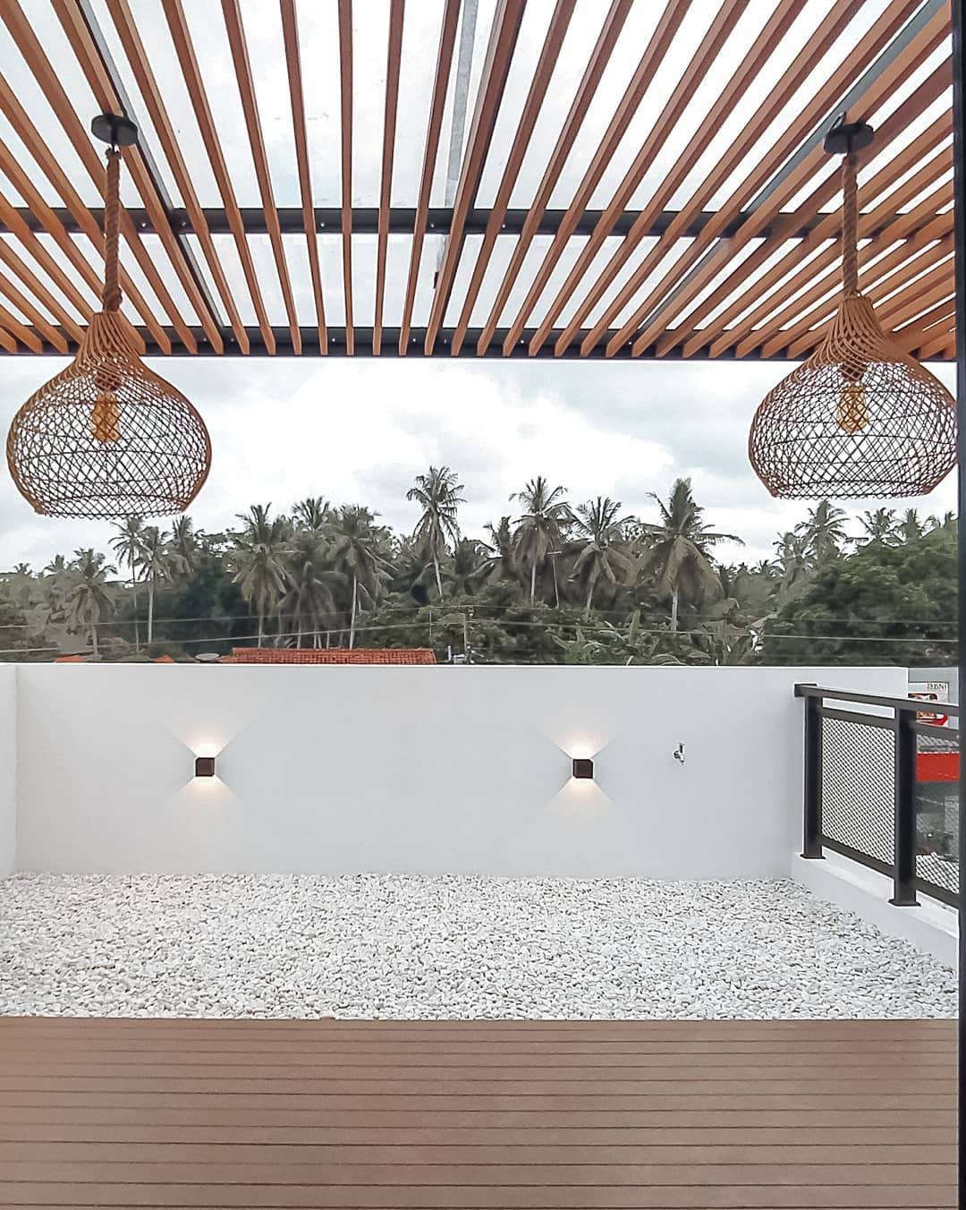 Woodium pergola over a terrace
