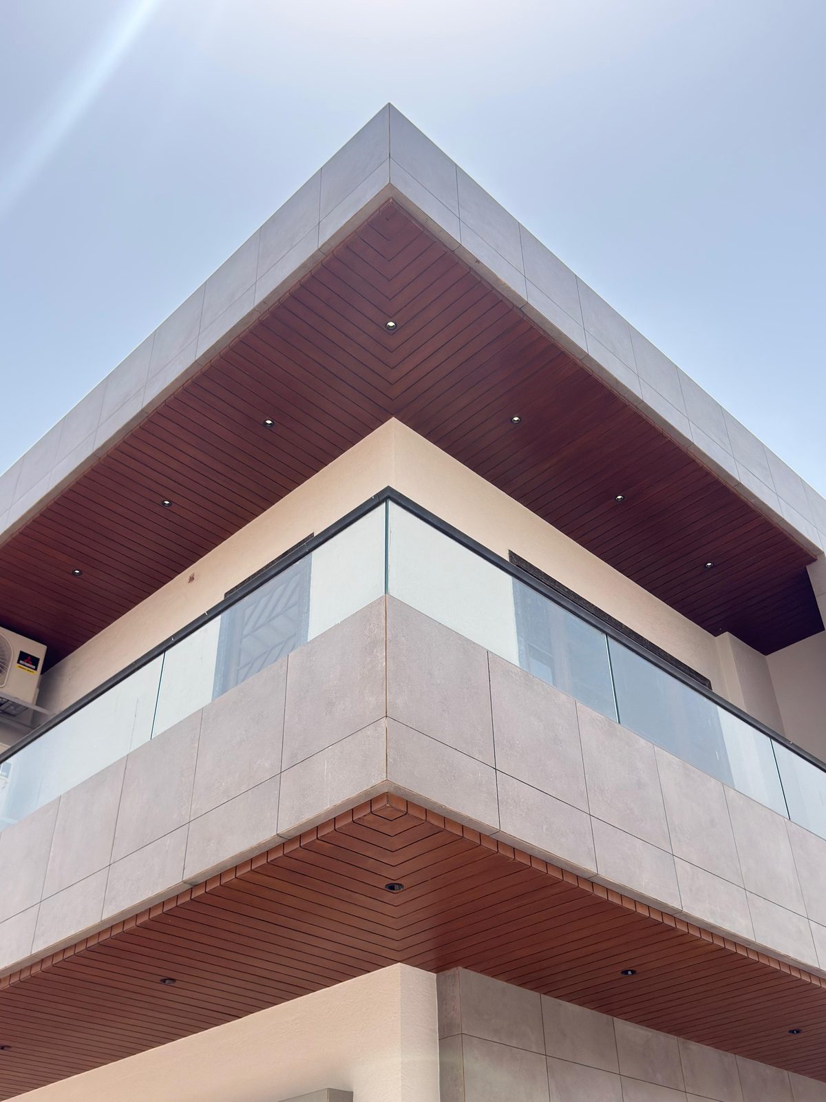 House facade with Woodium panels